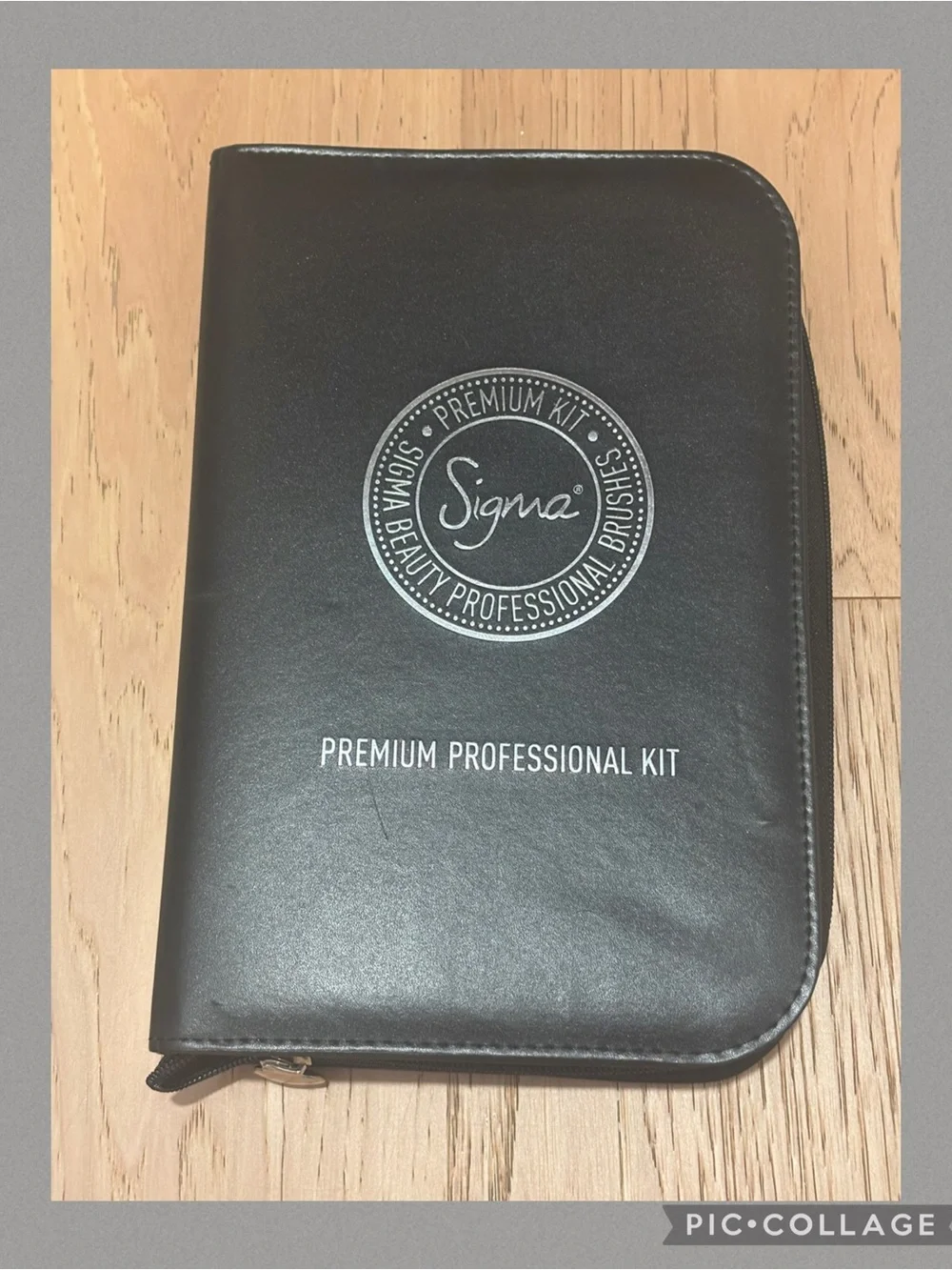 Sigma Beauty Black Premium Professional Kit Case with Silver Logo